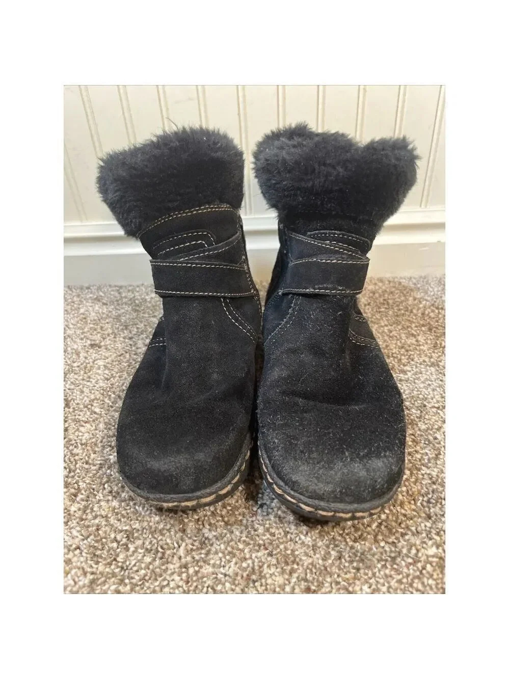 Baretraps Eryn Womens Size 6 Black Regular Suede Winter Boots